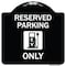 Signmission Ev W/ Electric Vehicle Charging Station Graphic Heavy-Gauge Aluminum Sign, 18" x 18", BW-1818-24089 A-DES-BW-1818-24089 - alternate 1